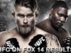 Результаты боев UFC on FOX 14